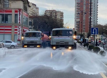 Bakı küçələri sabah dezinfeksiya ediləcək