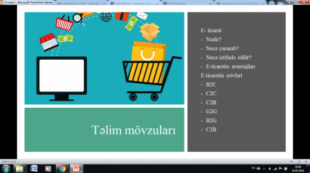 E-ticarət mövzusunda növbəti onlayn təlim keçrildi 