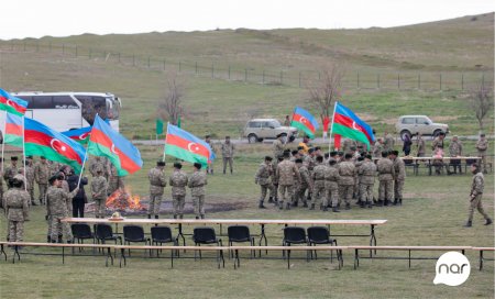 “Nar” Novruz bayramını azad edilmiş ərazilərdə əsgərlərlə qeyd etdi 