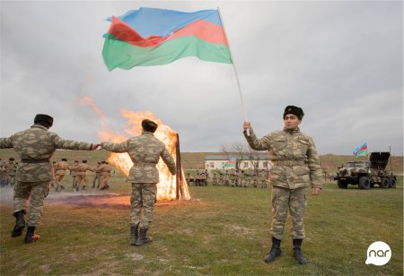 “Nar” Novruz bayramını azad edilmiş ərazilərdə əsgərlərlə qeyd etdi 