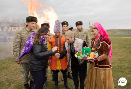 “Nar” Novruz bayramını azad edilmiş ərazilərdə əsgərlərlə qeyd etdi 