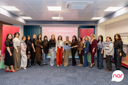 “Nar” 8 Mart münasibətilə xanım jurnalistləri təbrik etdi