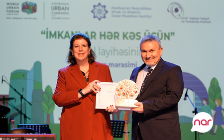 “Nar” “İmkanlar hər kəs üçün” layihəsinin bağlanış mərasimində iştirak edib