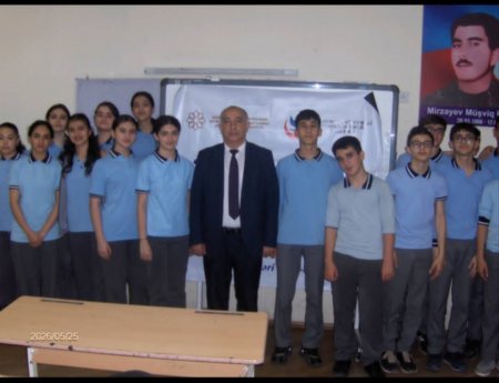 Demokratiyanın və Milli Dəyərlərin Təbliği İB “Evimiz- dəyərlərimiz” layihəsini 204 saylı məktəbdə davam etdirib